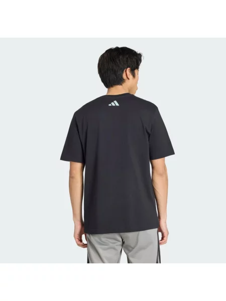 VERTICAL LINEAR LOGO GRAPHIC T-SHIRT czarna