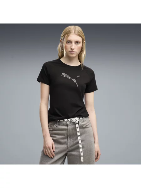PUMA koszulka Essentials Sequins Odzież S czarny