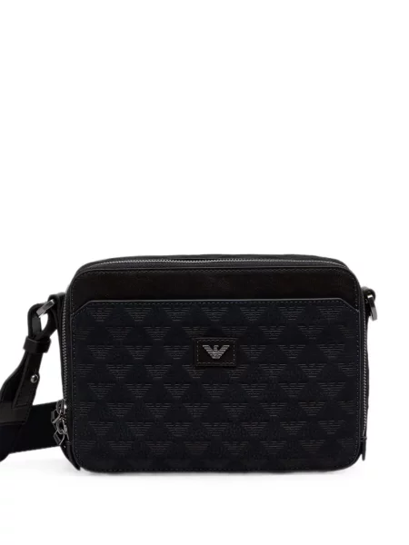 Geantă crossbody Emporio Armani din piele albastru