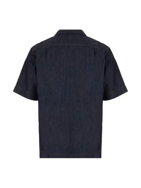 Krótka koszula z krótkim rękawem Dries Van Noten z krótkim rękawem niebieska