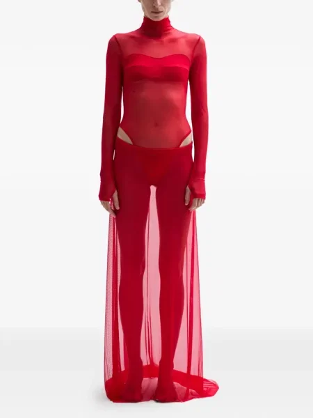 Rochie maxi Atu Body Couture lungă de costum roșu