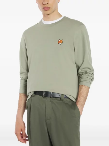 Tricou Maison Kitsune lung verde