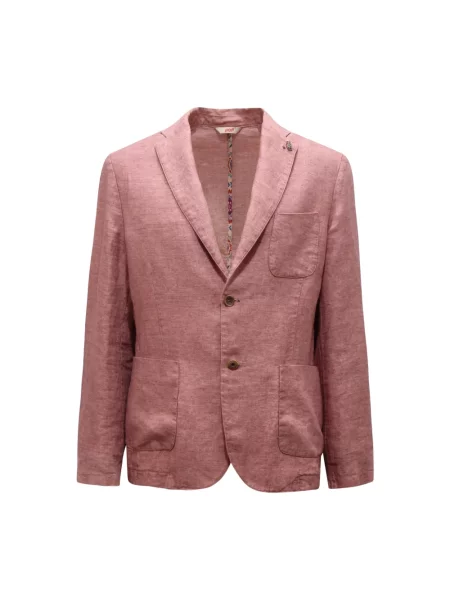 Lniany garnitur Bob czerwony