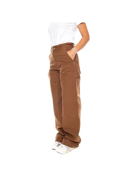 Spodnie Carhartt Wip brązowe