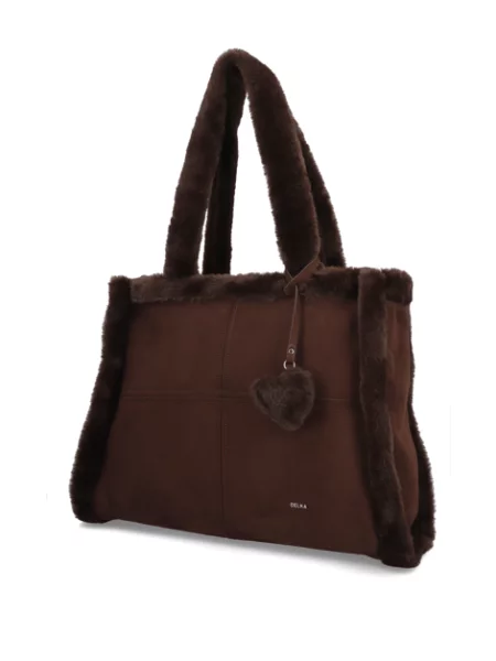 Kabelka Shopper hnědá