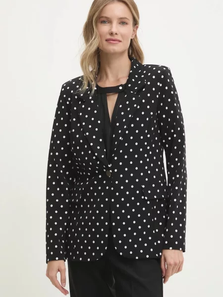 Joseph Ribkoff sacou un singur rand de cu imprimeu negru