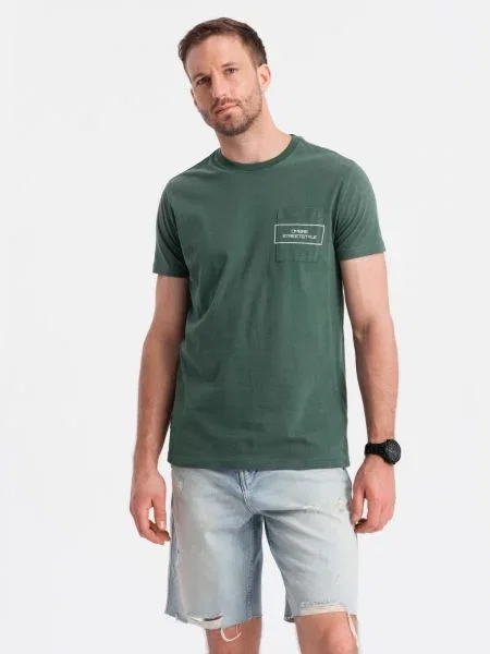 Tricou Ombre cu imagine streetstyle verde