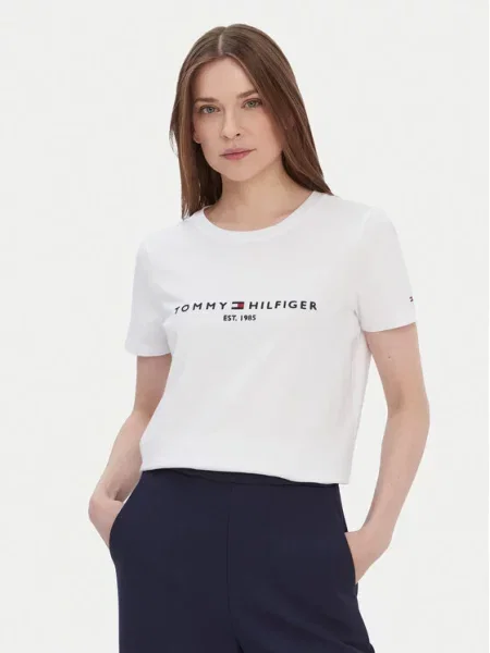 Tommy Hilfiger T-Shirt Heritage C-Nk λευκό