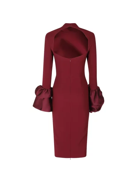Rochie midi Alessandro Legora cu volane roșu