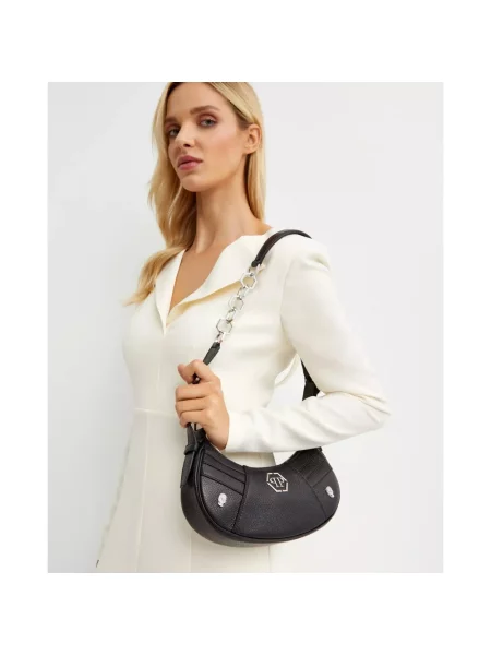 Torebka Philipp Plein skórzana czarna