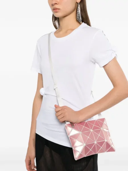 Τσάντα χιαστί Bao Bao Issey Miyake ροζ