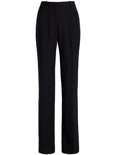 Pantaloni Another Tomorrow de lână negru