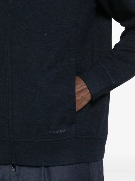 Cardigan Corneliani tricotate albastru