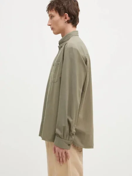 Ошейниковый рубашка A.p.c. зеленая