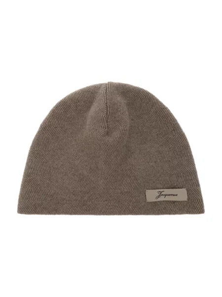 Czapka Jacquemus wełniana beżowa