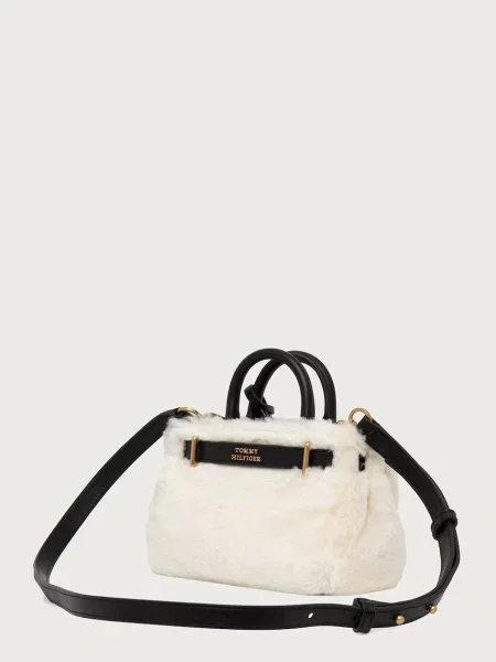 Tommy Hilfiger torebka crossbody wełniana beżowa