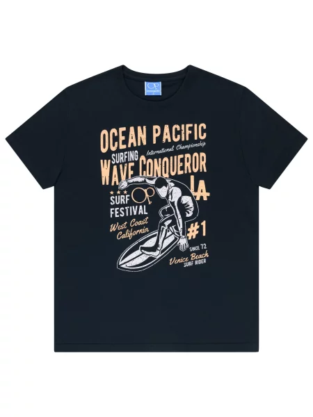Ocean Pacific Tricou Gnarly închis albastru
