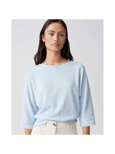 Dzianinowy sweter Opus niebieski