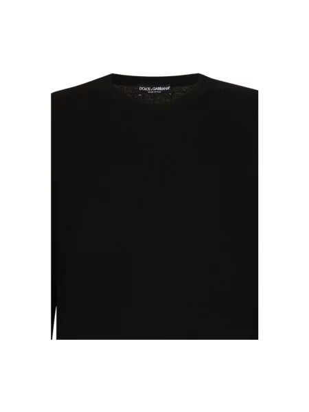 Sweter Dolce And Gabbana z okrągłym dekoltem czarny