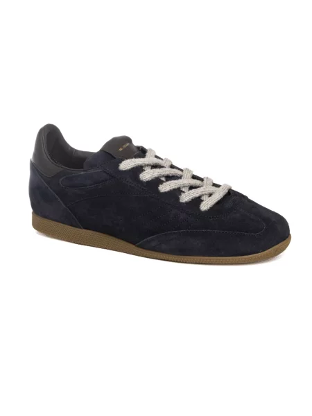 Sneakersy Ama Brand zamszowe niebieskie