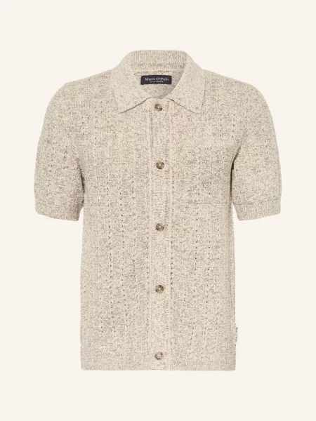 Marc O'polo Pletená Košile Slim Fit béžová