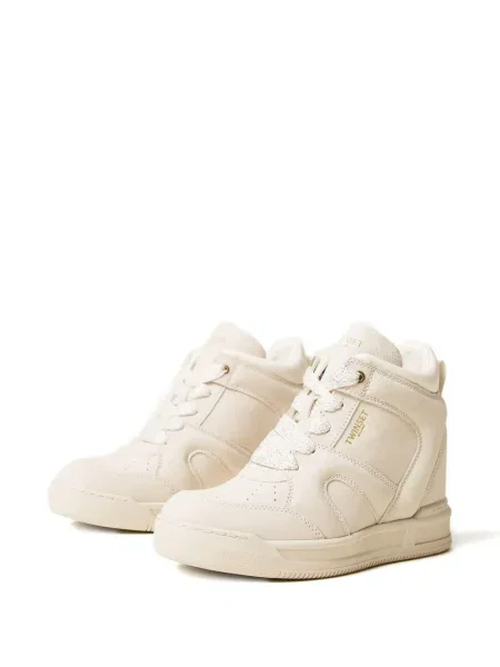 Sneakerși Twinset din piele de căprioară