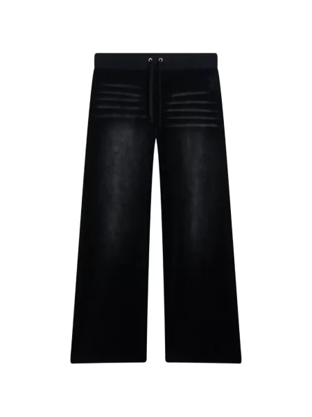 Pantaloni Juicy Couture din velur alergare negru