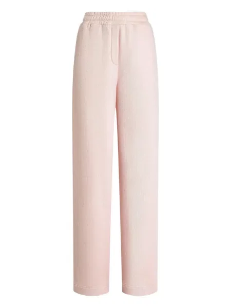 Pantaloni Dolce & Gabbana cu broderie alergare roz