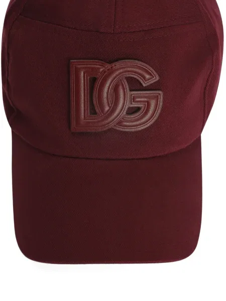 Șapcă Dolce & Gabbana cu aplicații roșu