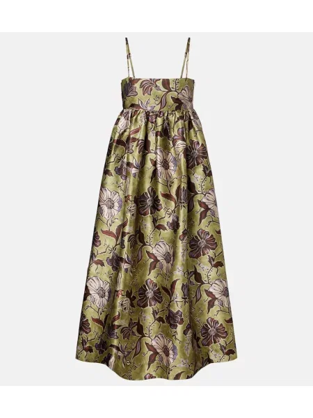 Rochie midi Alemais cu model floral până la genunchi de costum