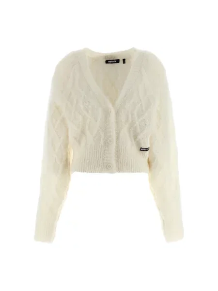 Dzianinowy kardigan Rotate Birger Christensen biały