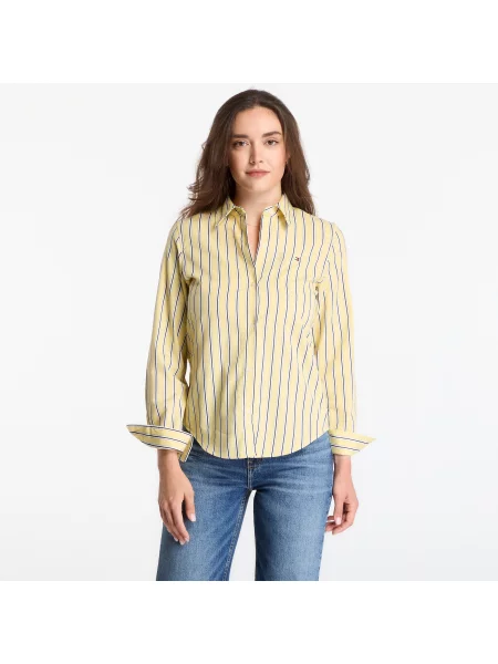 Риза Tommy Hilfiger Summer Poplin Regular Shirt Liquorice Stp Citronella S