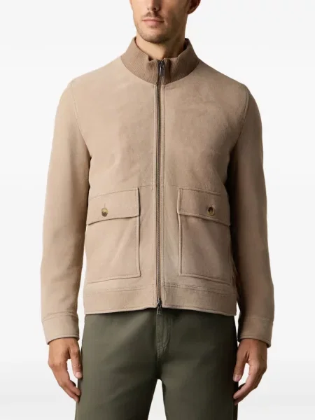 Geacă Brooks Brothers din piele de căprioară