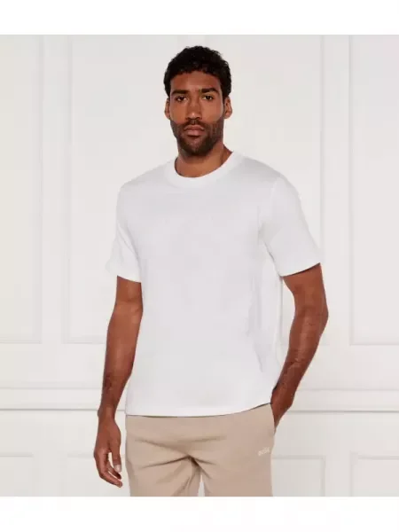 BOSS BLACK Tricou David alb