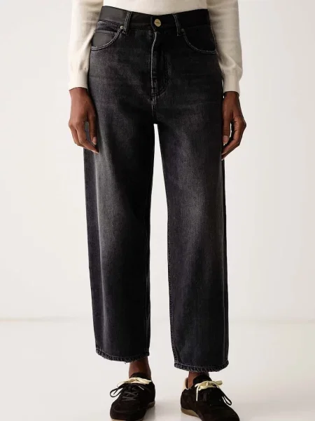 Pinko blugi relaxed fit pentru femei negru