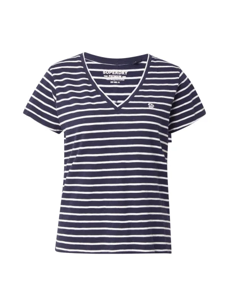 Superdry Tricou STUDIOS albastru marin alb
