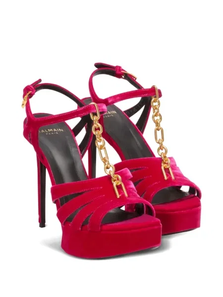 Sandale Balmain cu vârf deschis roz