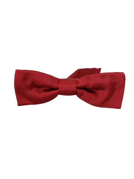 Jedwabny krawat Dolce And Gabbana czerwony