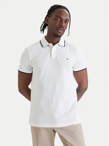 Tommy Hilfiger Pólóing Pique fehér