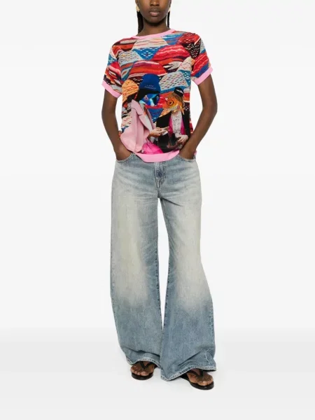Tricou grafic The Artistylist cu imagine roșu