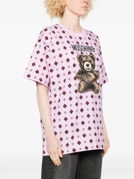 Αρκουδάκι μπλούζα Moschino με σχέδιο ροζ