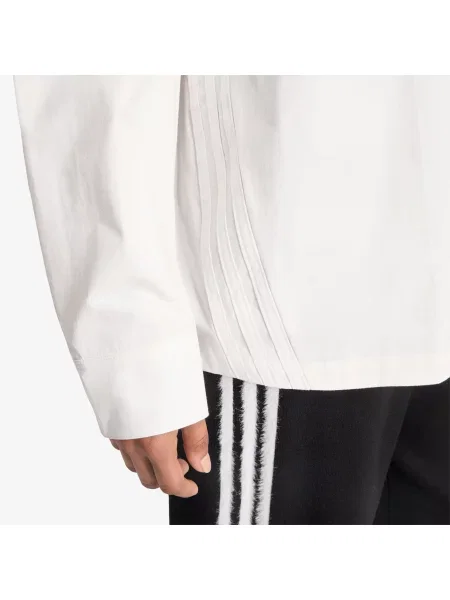 Πουκάμισο adidas 3 Stripes Shirt Cloud White/ Cloud White L λευκό