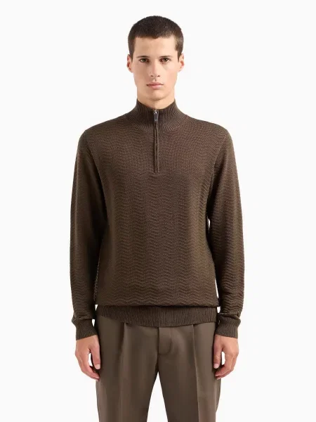Emporio Armani Светр Акрил/віскоза коричневий