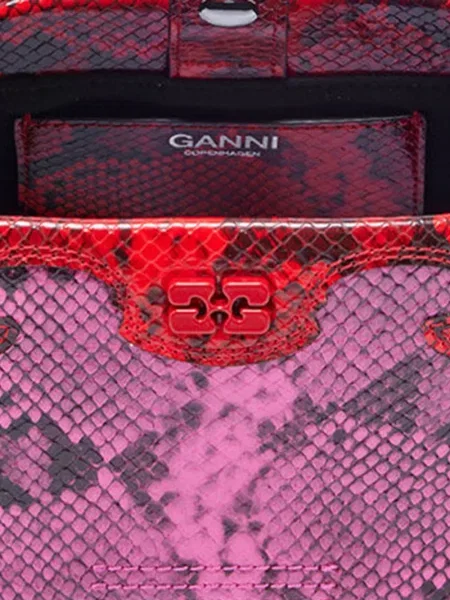 Mini geantă Ganni mini roz