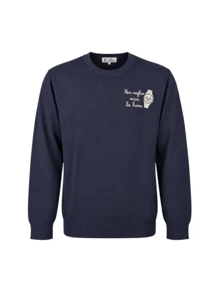 Bluza Mc2 Saint Barth wełniana niebieska