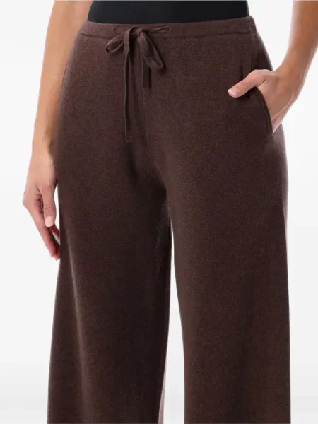 Pantaloni Rhea alergare cu cordon maro