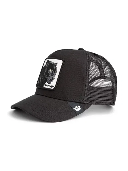 Goorin Bros czapka z daszkiem z dodatkiem bawełny Panther Trucker czarny