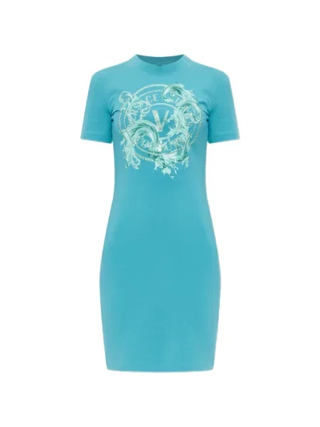 Sukienka jeansowa Versace Jeans Couture niebieska