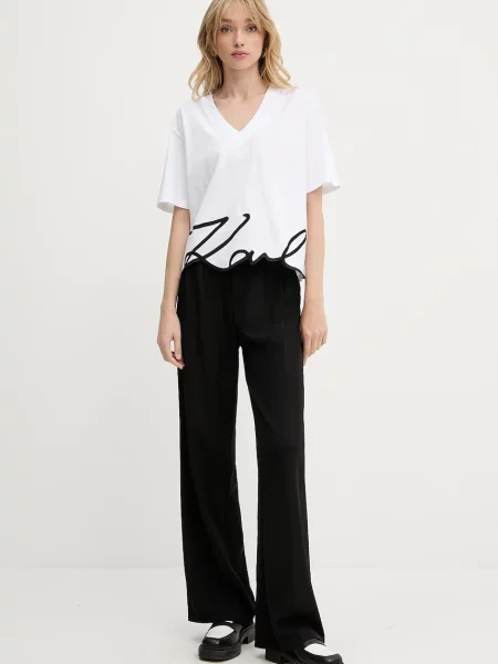 Karl Lagerfeld t-shirt biały