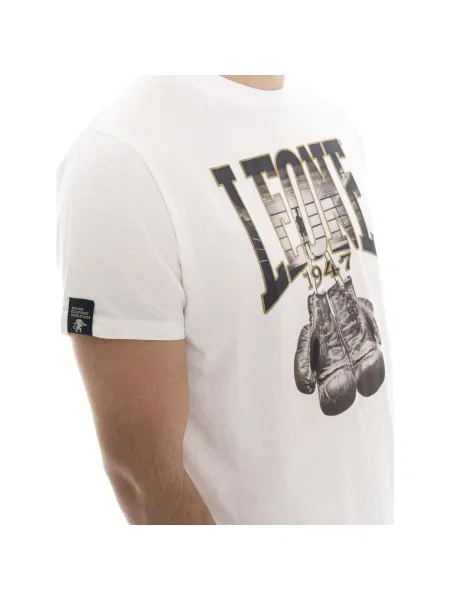 Scurt tricou Leone 1947 cu mâneci scurte alb